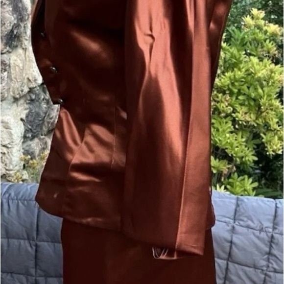 Vintage 1970’s 2 piece set with jacket and mock wrap skirt Fanya San Francisco - Picture 12 of 14